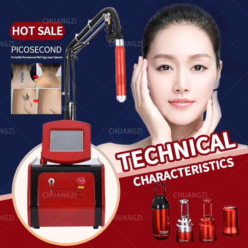Portable Picosecond Tattoo Removal Machine Q-Switch ND Yag for pigment removal for acne remova 
Portable Picosecond Tattoo Removal Machine Q-Switch ND Yag for pigment removal for acne remova