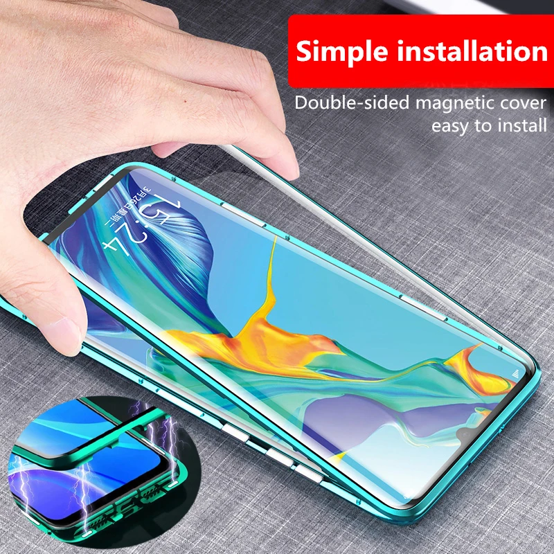 Metal Magnetic Transparent Case For OPPO A91 A93 A94 4G A96 360 °Full Protection Double Sided Glass Cover
Metal Magnetic Transparent Case For OPPO A91 A93 A94 4G A96 360 °Full Protection Double Sided Glass Cover