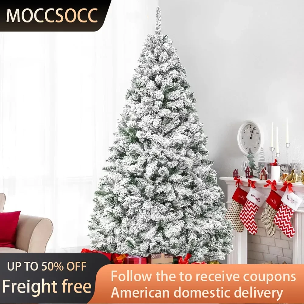 6ft Artificial Snow Decorated Flocked Hinged Christmas Tree With Metal Stand Indoor Outdoor White Freight Free New Year's Decor
6ft Artificial Snow Decorated Flocked Hinged Christmas Tree With Metal Stand Indoor Outdoor White Freight Free New Year's Decor