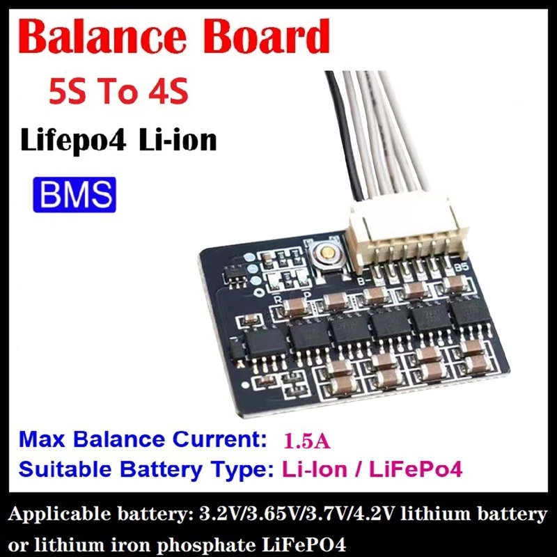 5S 1.5A 0.03V High-Precision Lifepo4 Ternary Li-Ion Battery Pack High Current Active Equalization Energy Transfer Board
5S 1.5A 0.03V High-Precision Lifepo4 Ternary Li-Ion Battery Pack High Current Active Equalization Energy Transfer Board