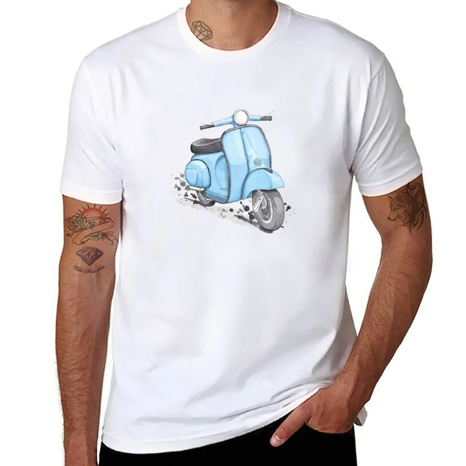 Blue Classic Vintage European style scooter T-Shirt summer tops quick drying plus sizes sports fans oversized t shirts for men
Blue Classic Vintage European style scooter T-Shirt summer tops quick drying plus sizes sports fans oversized t shirts for men