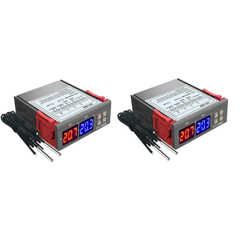 Hot TTKK 2X Digital Thermostat Temperature Controller STC-3008 Thermometer Sensor Hygrometer 12V 24V 220V
Hot TTKK 2X Digital Thermostat Temperature Controller STC-3008 Thermometer Sensor Hygrometer 12V 24V 220V