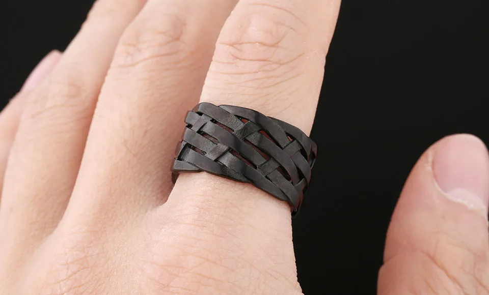 Trendy 316L Stainless Steel Wholesale Price Viking Weave Ring For Man Women Vintage Charm Polished jewelry For Teens Gift Trendy 316L Stainless Steel Wholesale Price Viking Weave Ring For Man Women Vintage Charm Polished jewelry For Teens Gift