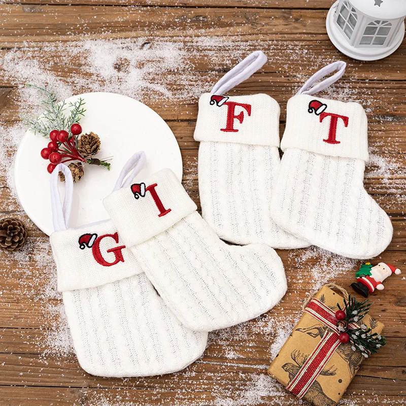 Christmas Tree Hanging Pendant Ornaments with Letters Stocking Sock New Year Gift Candy Bag for Party Home Decoration Xmas Decor
Christmas Tree Hanging Pendant Ornaments with Letters Stocking Sock New Year Gift Candy Bag for Party Home Decoration Xmas Decor