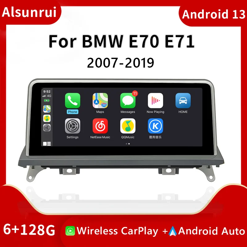 Wireless Carplay 8 Core Android 12 Car Multimedia Player For BMW X5 E70 X6 E71 2007-2013 Radio Stereo Screen GPS Navigation 4G
Wireless Carplay 8 Core Android 12 Car Multimedia Player For BMW X5 E70 X6 E71 2007-2013 Radio Stereo Screen GPS Navigation 4G
