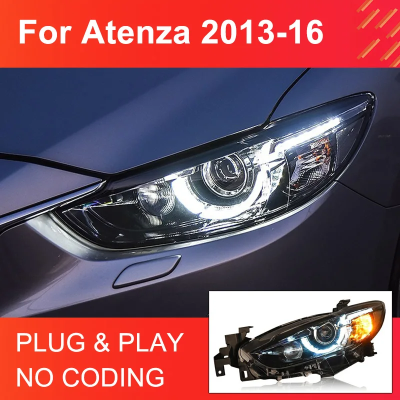 1 Pair LED Headlight Assembly for Mazda 6 Atenza 2013-2016 Headlights Plug and Play with LED DRL Turning Front Head Lamps
1 Pair LED Headlight Assembly for Mazda 6 Atenza 2013-2016 Headlights Plug and Play with LED DRL Turning Front Head Lamps
