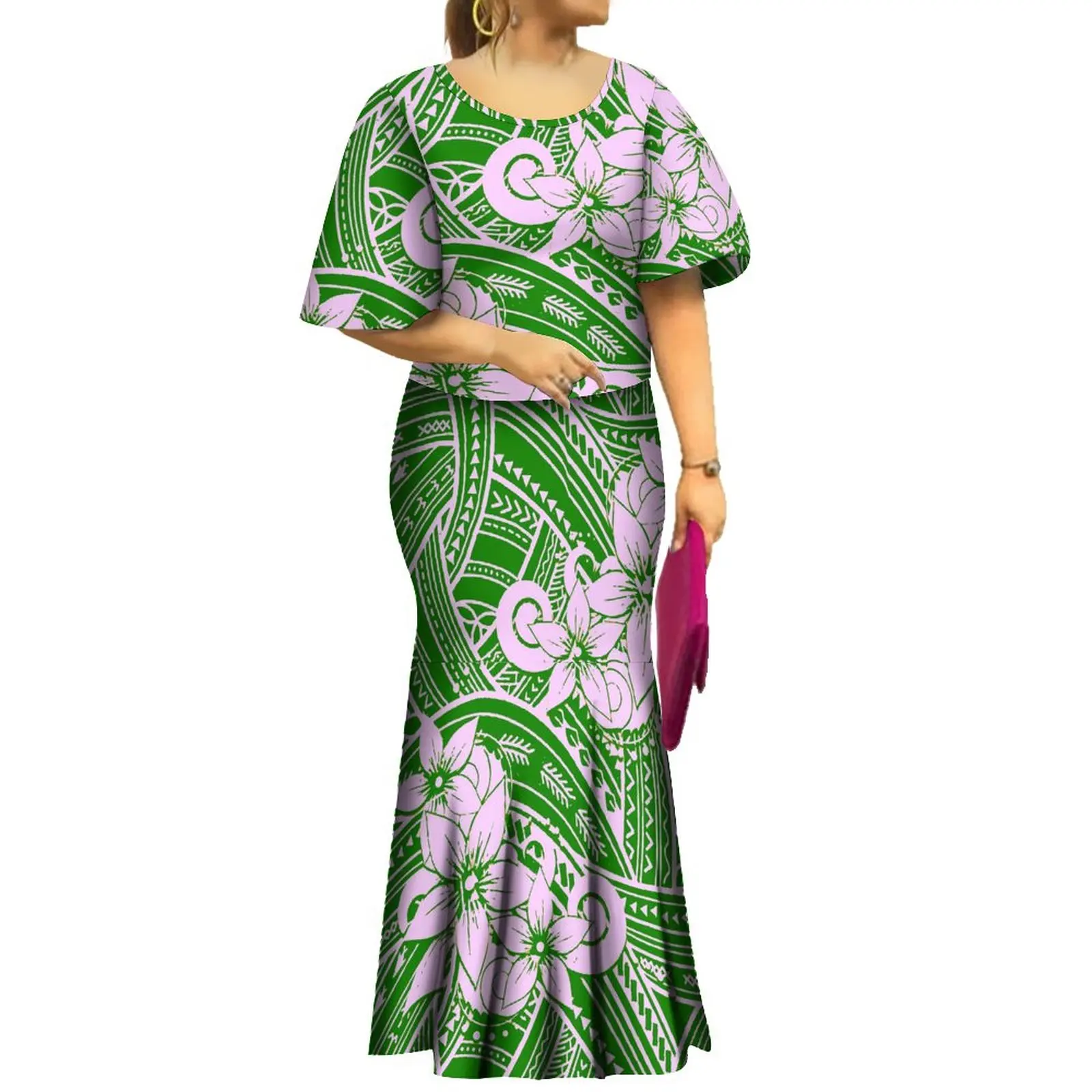 Популярное женское платье, платье из самоанской ткани, Женский комплект из двух предметов в полинезийском этническом стиле, юбка-годе с рукавом-фонариком, бесплатная доставка
Популярное женское платье, платье из самоанской ткани, Женский комплект из двух предметов в полинезийском этническом стиле, юбка-годе с рукавом-фонариком, бесплатная доставка