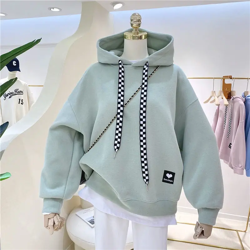 Anbenser Drawstring Love Sticker Oversized Hoodies Women Hooded Sweatshirts 2022 Fall New Solid Loose Hooded Pullover for Women
Anbenser Drawstring Love Sticker Oversized Hoodies Women Hooded Sweatshirts 2022 Fall New Solid Loose Hooded Pullover for Women