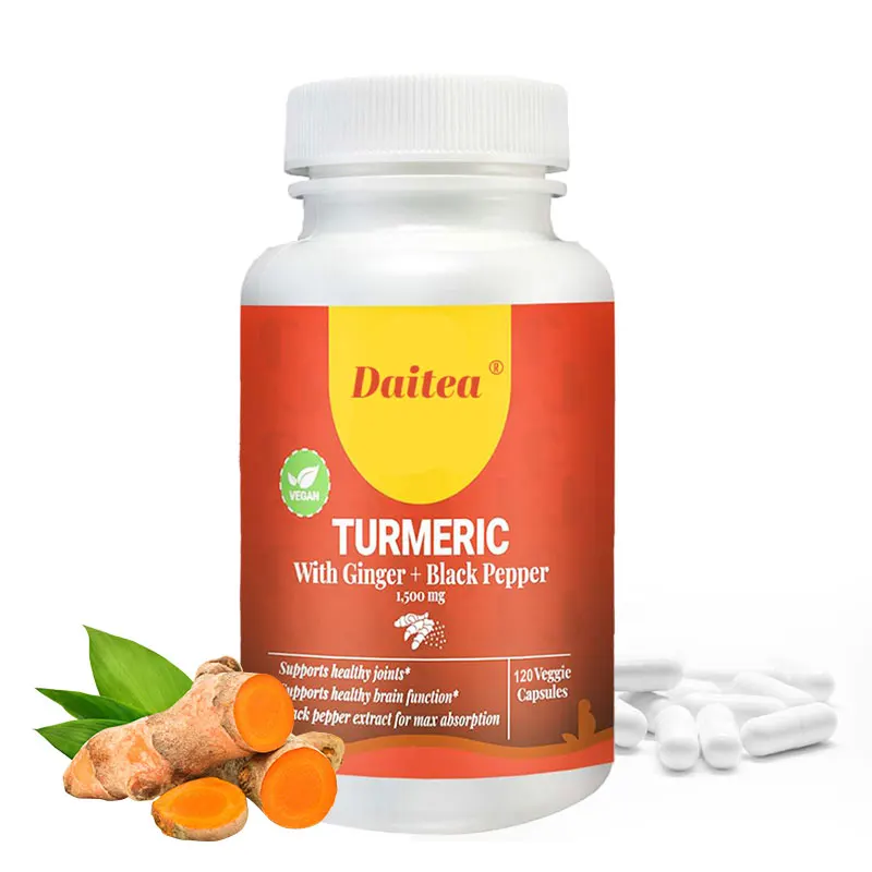 

Organic Curcumin +Black Pepper Extract Capsules, Absorption and Utilization-for Joint Muscle Pain Arthritis, Antioxidant,Non-GMO