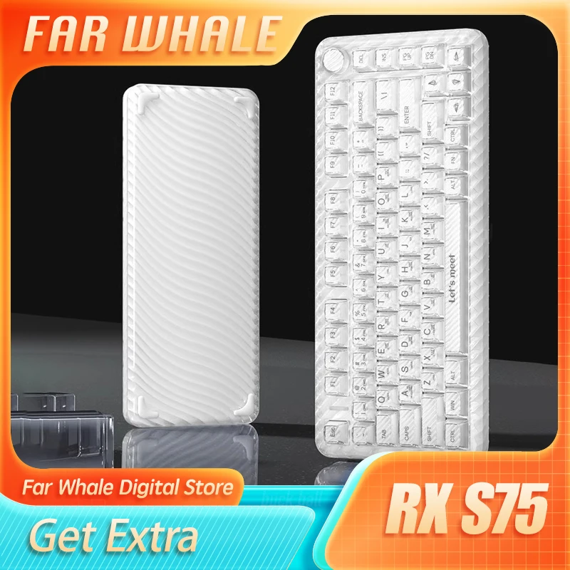 Механическая клавиатура Rx S75 75%, Беспроводная игровая клавиатура с Rgb-подсветкой, аксессуары для ПК, настольных геймеров
Механическая клавиатура Rx S75 75%, Беспроводная игровая клавиатура с Rgb-подсветкой, аксессуары для ПК, настольных геймеров