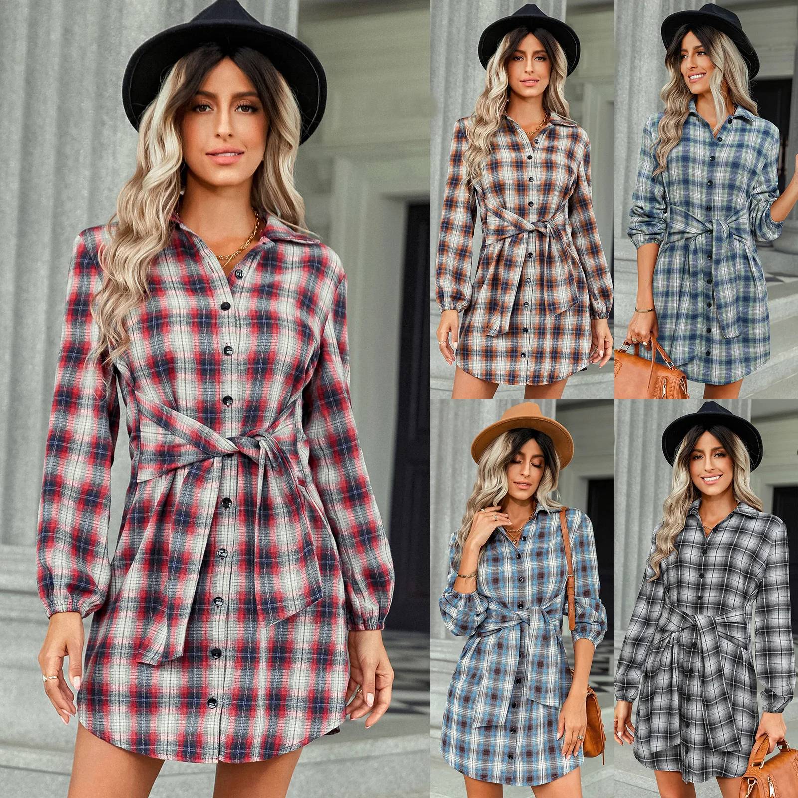 Plaid Long Dress for Women 2023 Summer Dresses Casual Short Sleeved Loose Skirt Vestido Female
Plaid Long Dress for Women 2023 Summer Dresses Casual Short Sleeved Loose Skirt Vestido Female