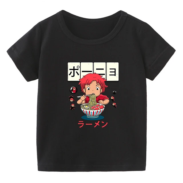 100% Cotton Ponyo Print Anime Kids T shirt Cartoon Children Clothes Toddler Baby Boys Girls Summer T-Shirts
100% Cotton Ponyo Print Anime Kids T shirt Cartoon Children Clothes Toddler Baby Boys Girls Summer T-Shirts