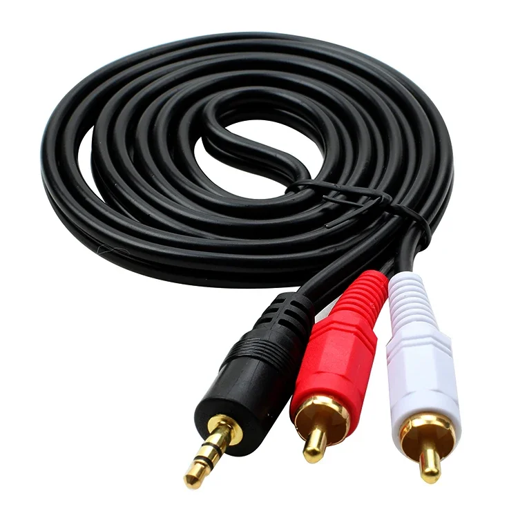 3.5mm Plug Jack Connector to 2 RCA Male Music Stereo Adapter Cable Audio AUX Line for Phones TV Sound Speakers 1.4m/19m
3.5mm Plug Jack Connector to 2 RCA Male Music Stereo Adapter Cable Audio AUX Line for Phones TV Sound Speakers 1.4m/19m