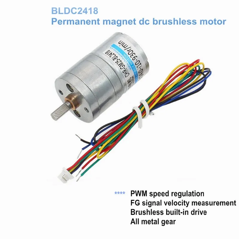 GM25-BLDC2418 BLDC brushless gear MOTOR DC24V 12V High torque high efficiency long life Motor,DC 24V 70RPM robot motor
GM25-BLDC2418 BLDC brushless gear MOTOR DC24V 12V High torque high efficiency long life Motor,DC 24V 70RPM robot motor