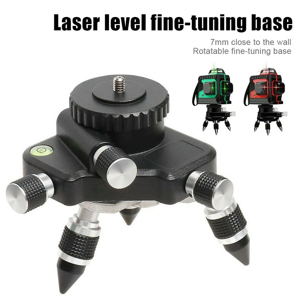 360 Degree Level Adapter Meter Bracket Laser Level Adjustable Rotation Metal Tripod Bracke 12 Lines Self Leveling Line Holder T
360 Degree Level Adapter Meter Bracket Laser Level Adjustable Rotation Metal Tripod Bracke 12 Lines Self Leveling Line Holder T