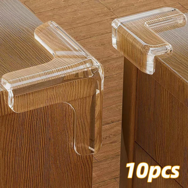 

10pcs PVC Anti-collision Angle Baby Safety Corner Protector Table Soft Transparent Anti Collision Corner Edge Protection Guards