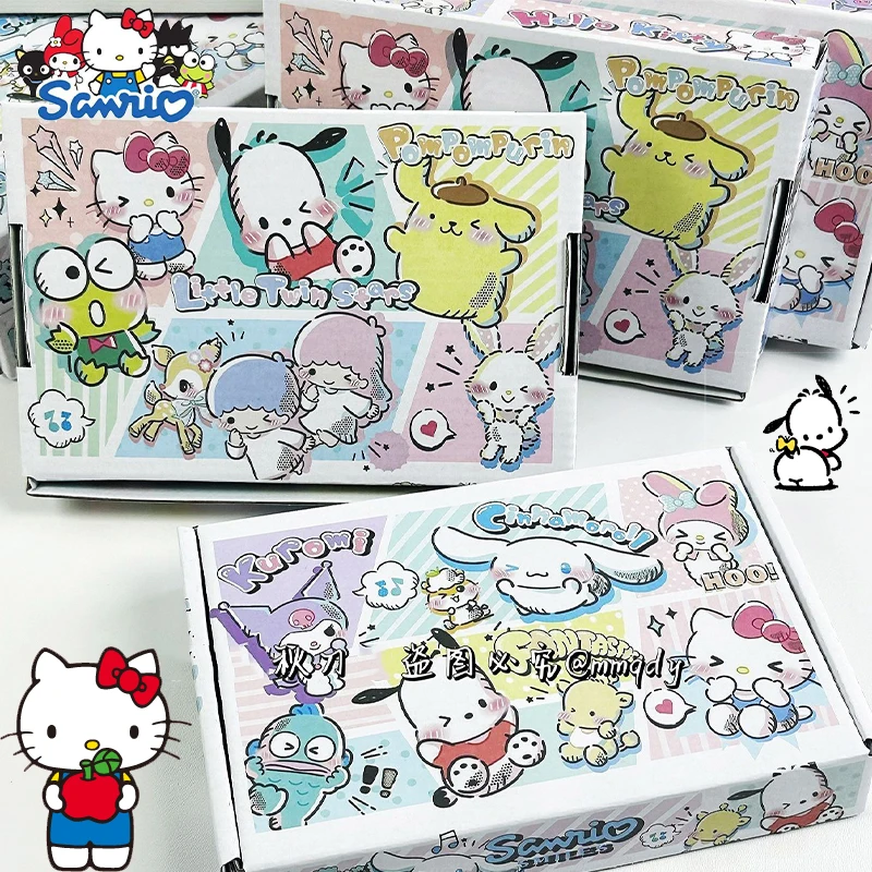 

Sanrio Cinnamoroll Packing Box Cute Kuromi Kawaii Student Jk Skirt Express Delivery Box Carton Storage Box Toys Girls Gifts