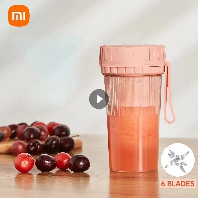 Xiaomi USB Charging Portable Juicer Small Household 6 Blades Fruit Juicer Cup Automatic Smoothie Mixer Kitchen Tools
Xiaomi USB Charging Portable Juicer Small Household 6 Blades Fruit Juicer Cup Automatic Smoothie Mixer Kitchen Tools