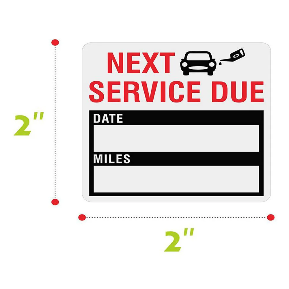 150PCS Car Oil Change Service Reminder Stickers Clear Windo Lite Sticker Pack Exterior Accessories Car Stickers
150PCS Car Oil Change Service Reminder Stickers Clear Windo Lite Sticker Pack Exterior Accessories Car Stickers