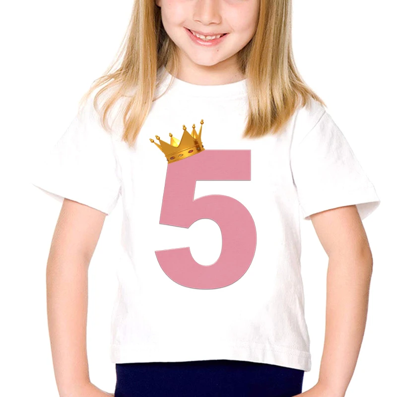 2022 Girls Crown Birthday Number Print T Shirt Kids 1-9 Year Old T-shirt Boy Cute Gift Tops Present Outfit Baby Clothes
2022 Girls Crown Birthday Number Print T Shirt Kids 1-9 Year Old T-shirt Boy Cute Gift Tops Present Outfit Baby Clothes