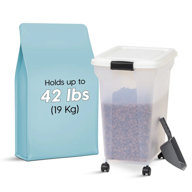 IRIS USA 42 фунта (55 шт.) Герметичный контейнер для пищевых продуктов для собак и кошек, прозрачный белый
IRIS USA 42 фунта (55 шт.) Герметичный контейнер для пищевых продуктов для собак и кошек, прозрачный белый