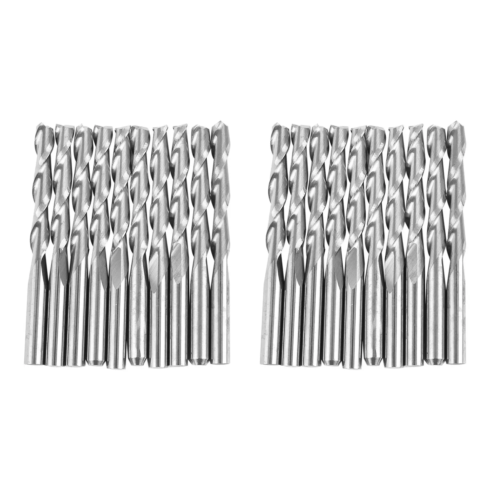 20pcs 1/8 Inch 3.175mm Carbide CNC Double Two Flute Spiral Bits End Mill Router 22mm
20pcs 1/8 Inch 3.175mm Carbide CNC Double Two Flute Spiral Bits End Mill Router 22mm