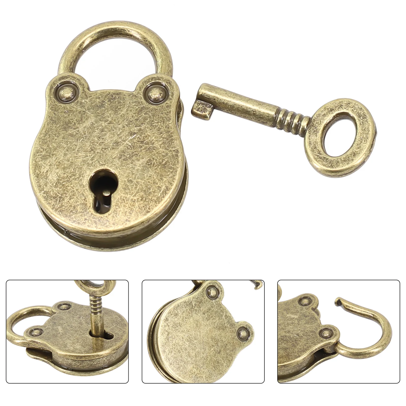 Retro Cartoon Small Lock Luggage Lock Hanging Note Lock Buckle Bronze Alloy Lock Cabinet Drawer Locks Hardware Home Improvement
Retro Cartoon Small Lock Luggage Lock Hanging Note Lock Buckle Bronze Alloy Lock Cabinet Drawer Locks Hardware Home Improvement