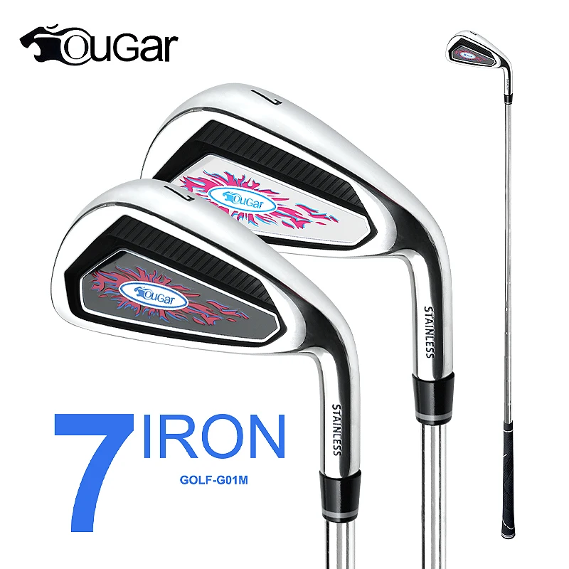 

New Golf No. 7 Steel and Graphite Shaft Men's and Women's R-grade Stainless Steel Head Beginner Right-handed Practice Club