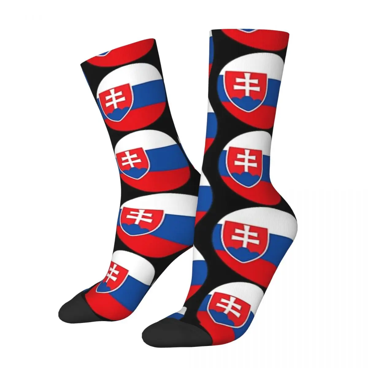 

Slovakia Flag Socks Harajuku Sweat Absorbing Stockings All Season Long Socks Accessories for Man's Woman's Birthday Present