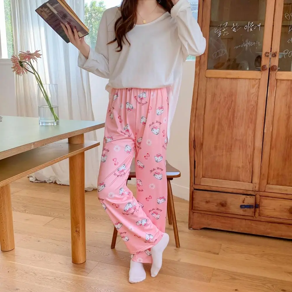Мультяшные аниме Sanrios Hello Kittys пижамные брюки с длинным рукавом женский пижамный комплект Аниме Y2K Повседневная Домашняя одежда Kawaii подарок для девочки 
Мультяшные аниме Sanrios Hello Kittys пижамные брюки с длинным рукавом женский пижамный комплект Аниме Y2K Повседневная Домашняя одежда Kawaii подарок для девочки