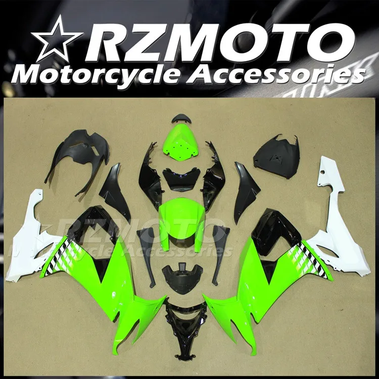 Комплект обтекателей для мотоцикла из АБС-пластика, 4 подарка, подходит для Kawasaki ZX-10R 2008 2009 2010 08 09 10, кузов белого и зеленого цвета на заказ 
Комплект обтекателей для мотоцикла из АБС-пластика, 4 подарка, подходит для Kawasaki ZX-10R 2008 2009 2010 08 09 10, кузов белого и зеленого цвета на заказ
