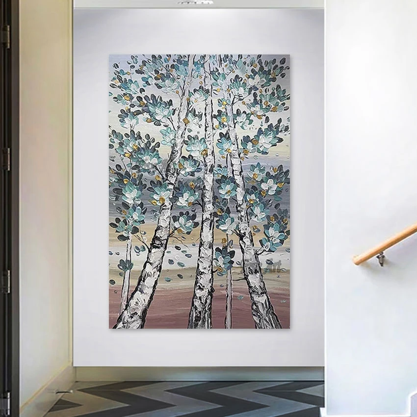 Acrylic Textured Abstract Handmade Canvas Tree Oil Painting Modern Art Designs Wall Pictures Decoration Hotel Artwork No Framed
Acrylic Textured Abstract Handmade Canvas Tree Oil Painting Modern Art Designs Wall Pictures Decoration Hotel Artwork No Framed