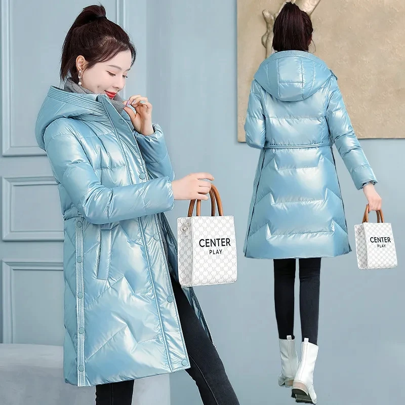 Down Cotton Jacket Women 2023 Autumn Winter New Fashion Slim All-match Padded Coat Female Hooded Large Size Glossy Thick Parkas
Down Cotton Jacket Women 2023 Autumn Winter New Fashion Slim All-match Padded Coat Female Hooded Large Size Glossy Thick Parkas