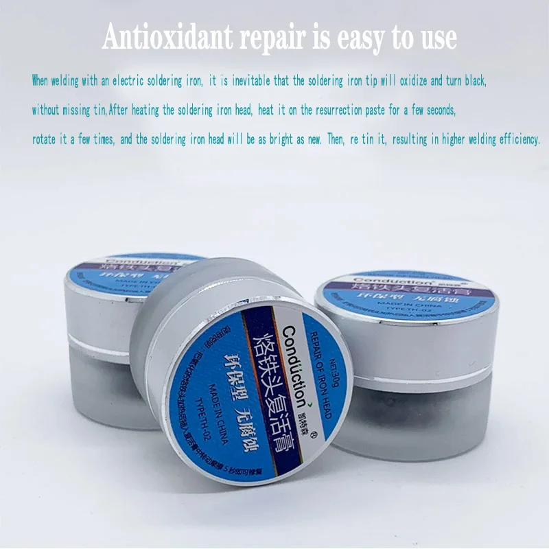 1pc Soldering Iron Tip Refresher Clean Paste Oxidized Cleansing/Refreshing Cream Solder Iron Tip Head Resurrection Repair Tools
1pc Soldering Iron Tip Refresher Clean Paste Oxidized Cleansing/Refreshing Cream Solder Iron Tip Head Resurrection Repair Tools