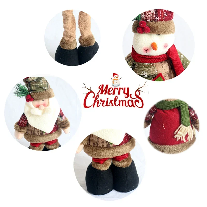 

Santa Claus Christmas Doll Merry Christmas Decorations for Home 2021 Elk Christmas Ornaments Xmas Navidad Gifts New year 2022
