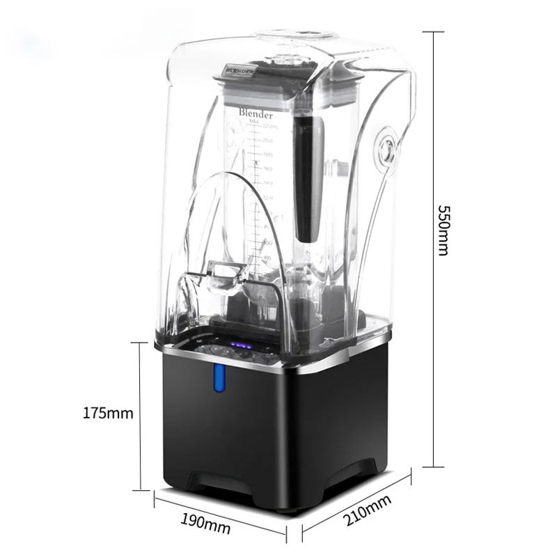 Factory price smoothie machine commercial touch screen panel sound insulation ice blender
Factory price smoothie machine commercial touch screen panel sound insulation ice blender