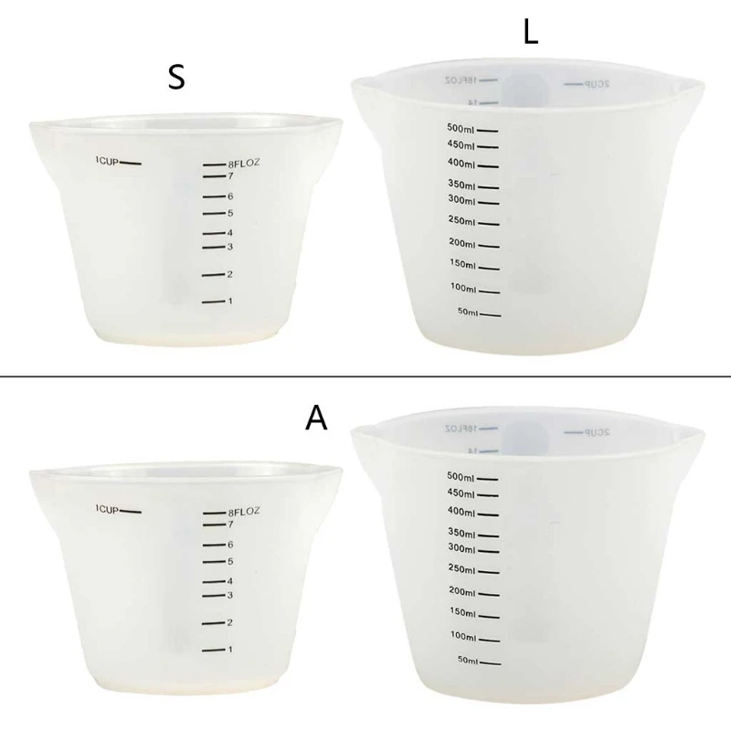 

50JB чашки для смешивания силиконовой смолы для эпоксидных форм для литья ювелирных изделий, заливки акриловой краски