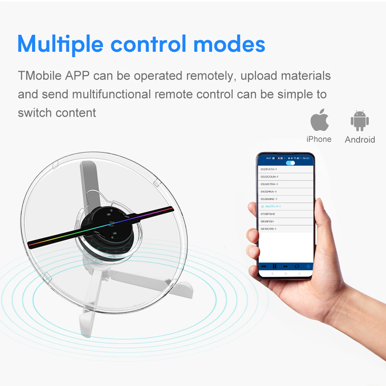 32cm Mini Desktop 3D Fan Naked Eye Holographic Projector Advertising Machine Wifi LED Logo Advertising Light Text Image Audio
32cm Mini Desktop 3D Fan Naked Eye Holographic Projector Advertising Machine Wifi LED Logo Advertising Light Text Image Audio