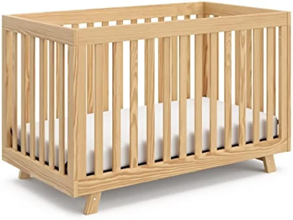 

Кроватка-трансформер Craft Beckett 3-в-1 (НАТУРАЛЬНАЯ)-преобразуется из детской кроватки в детскую кроватку и детскую кроватку, подходит для стандартных полноразмерных