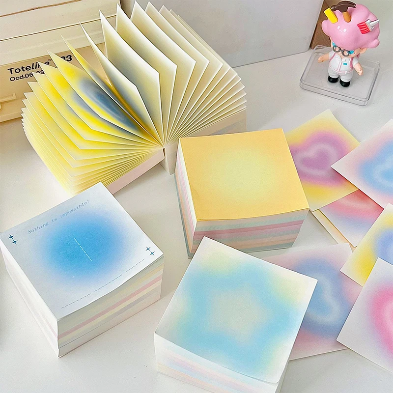 400Sheets/pack Gradient Memo Pad Large Capacity Message Notes Decorative Kawaii DIY Journal Scrapbooking Decoration
400Sheets/pack Gradient Memo Pad Large Capacity Message Notes Decorative Kawaii DIY Journal Scrapbooking Decoration