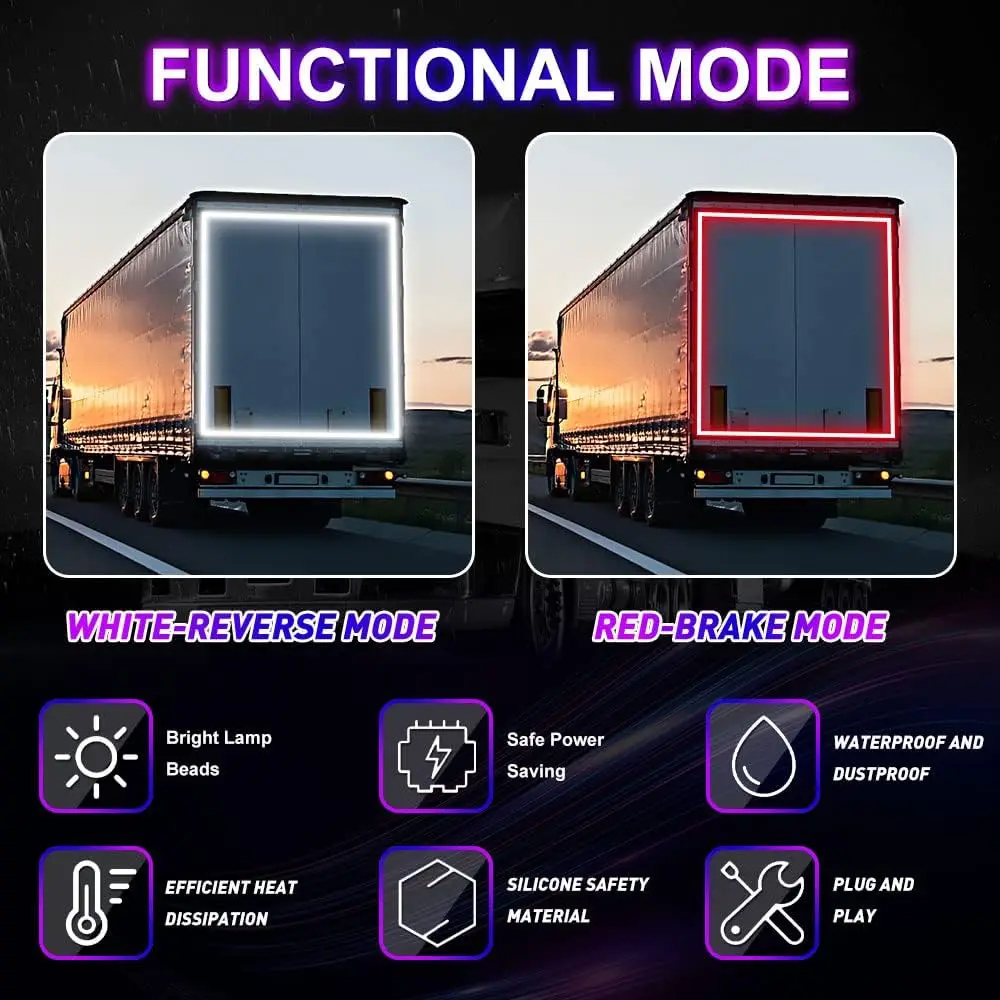 Truck Led Singal Light Night Driving Safety Warning Light Rgb 7 Colorful Flashing Atmosphere Lamp 24V Car Decorative Light Truck Led Singal Light Night Driving Safety Warning Light Rgb 7 Colorful Flashing Atmosphere Lamp 24V Car Decorative Light