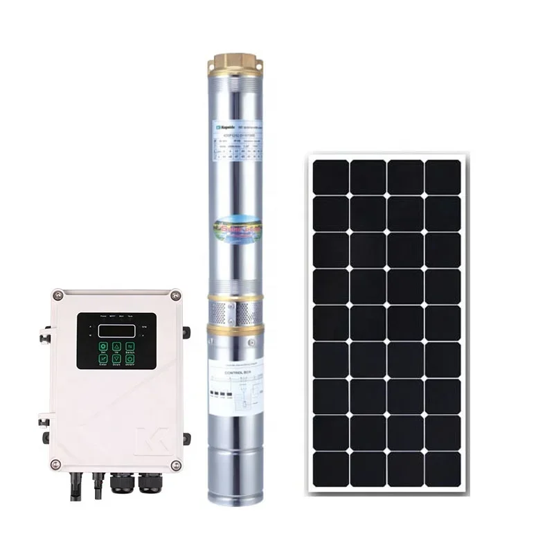 

4 inch 72V 750W 1hp dc borehole Solar Powered Submersible deep well Water Pump Kit Price