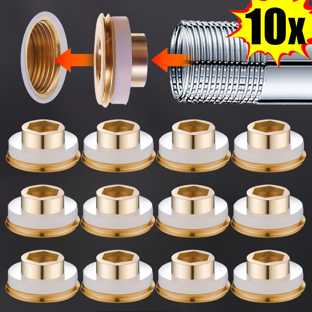 10/1PCS Brass Seal Washers Universal Faucet Valve Leak-proof Sealing Rings Gaskets Pipe Hose Plumbing Plugs Faucet Accessories
10/1PCS Brass Seal Washers Universal Faucet Valve Leak-proof Sealing Rings Gaskets Pipe Hose Plumbing Plugs Faucet Accessories