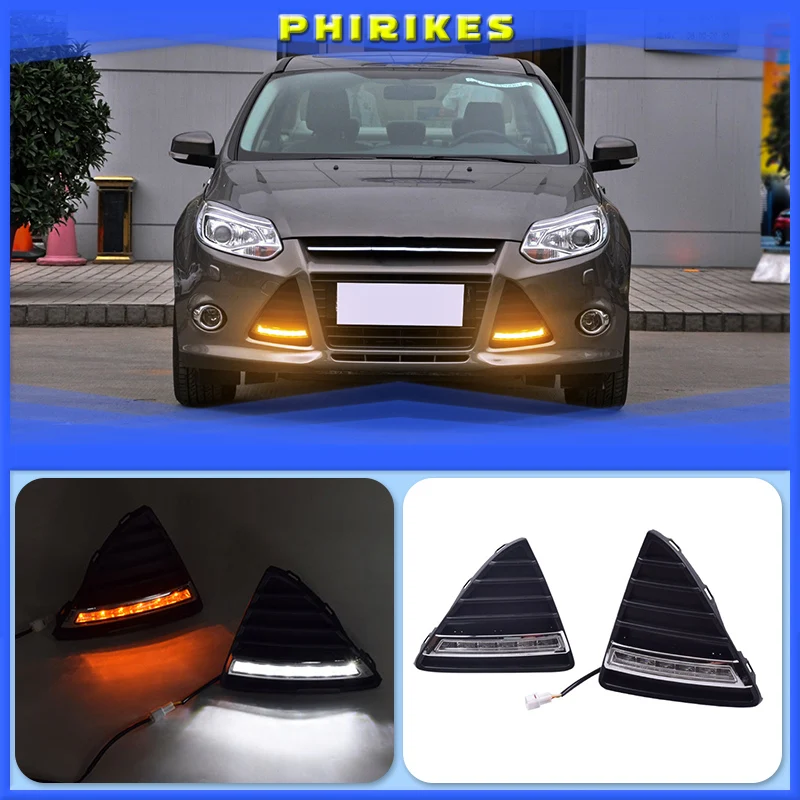 2Pcs/set Waterproof LED Daytime Running Light DRL For Ford Focus 2012 2013 2014 With Turning Signal Lights
2Pcs/set Waterproof LED Daytime Running Light DRL For Ford Focus 2012 2013 2014 With Turning Signal Lights