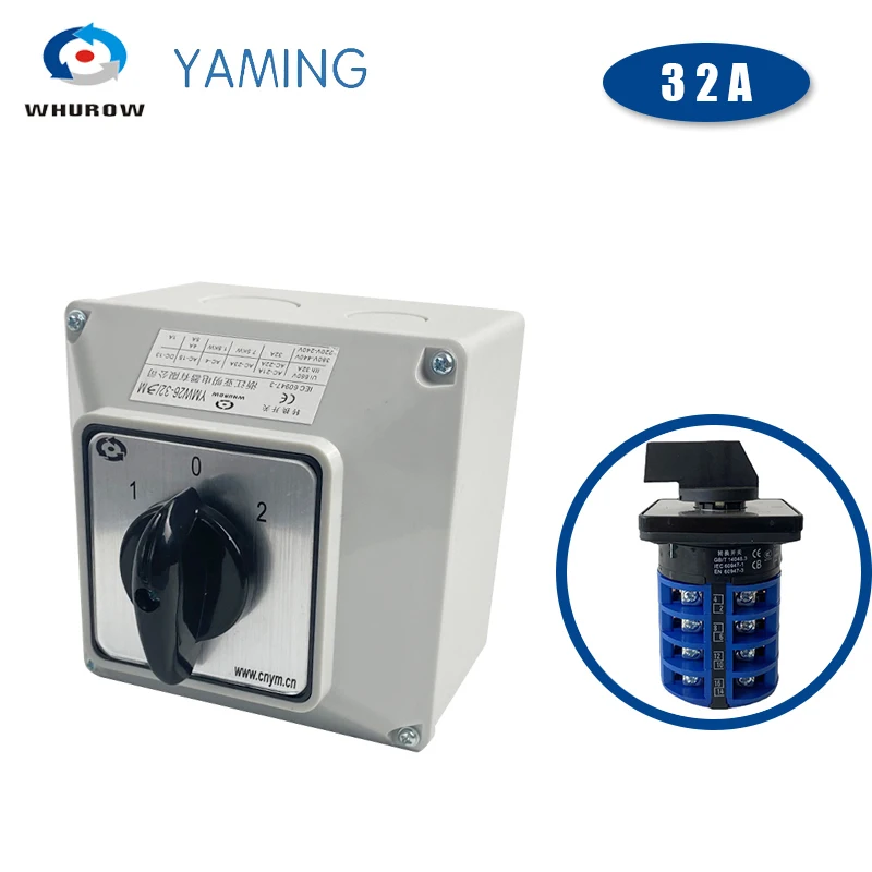 YMW26 LW28 LW26-32/4M поворотная ручка переключателя камеры 32A четыре полюса 3 позиции с водонепроницаемым корпусом IP65 прерыватель
YMW26 LW28 LW26-32/4M поворотная ручка переключателя камеры 32A четыре полюса 3 позиции с водонепроницаемым корпусом IP65 прерыватель