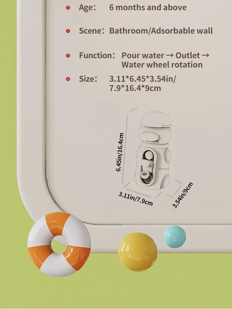 Bath Bathtub Toys for Toddlers 1 2 3 Years Old Duck Rotatable Waterwheel Bathroom Strong Suckers Water Scoop Fun Bath Toys Gifts Bath Bathtub Toys for Toddlers 1 2 3 Years Old Duck Rotatable Waterwheel Bathroom Strong Suckers Water Scoop Fun Bath Toys Gifts