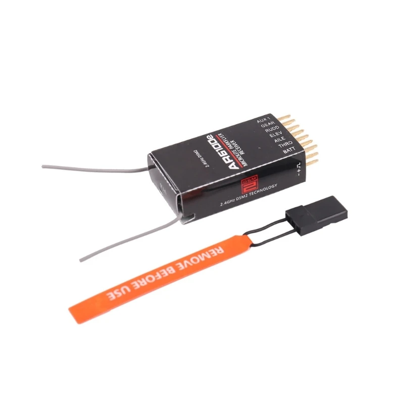 

AR6100E 6 Channel 2.4GHz Receiver DSM2 for Model Aircraft Transmitter Compatible DX6I DX8 DSX6 DSX9 Dropship