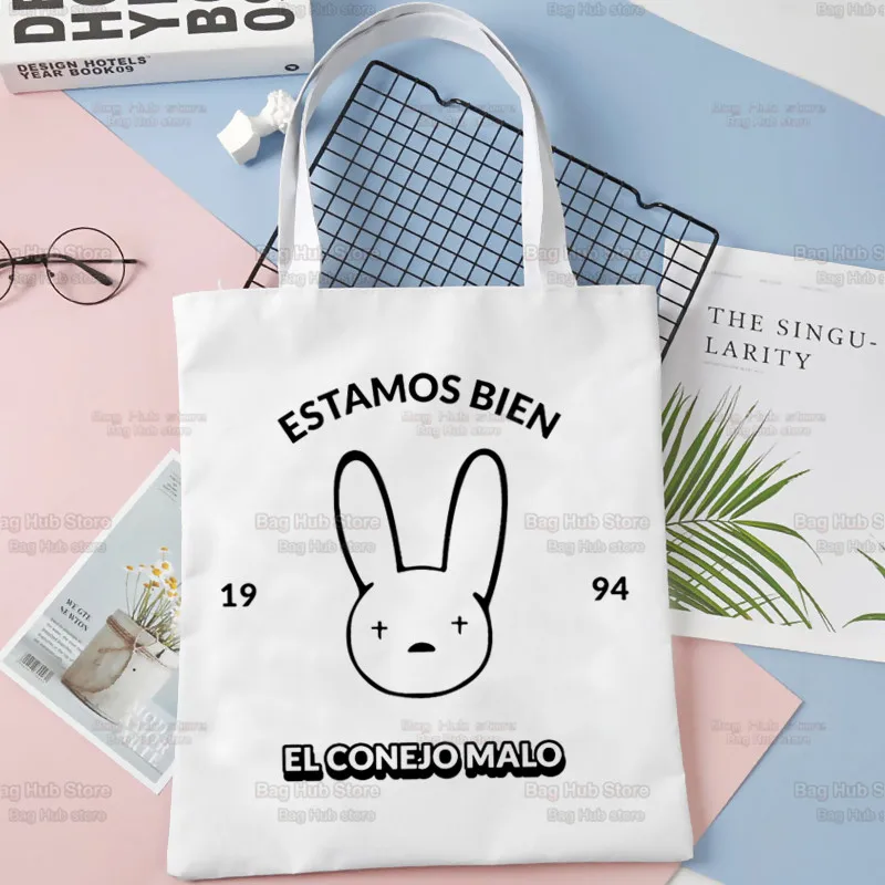 Bad Bunny Rapper Reggaeton Artist Shopping Bag Grocery Shopper Jute Bag Shopping Tote Bag Shoping Reusable Bolsa Compra Sacolas
Bad Bunny Rapper Reggaeton Artist Shopping Bag Grocery Shopper Jute Bag Shopping Tote Bag Shoping Reusable Bolsa Compra Sacolas