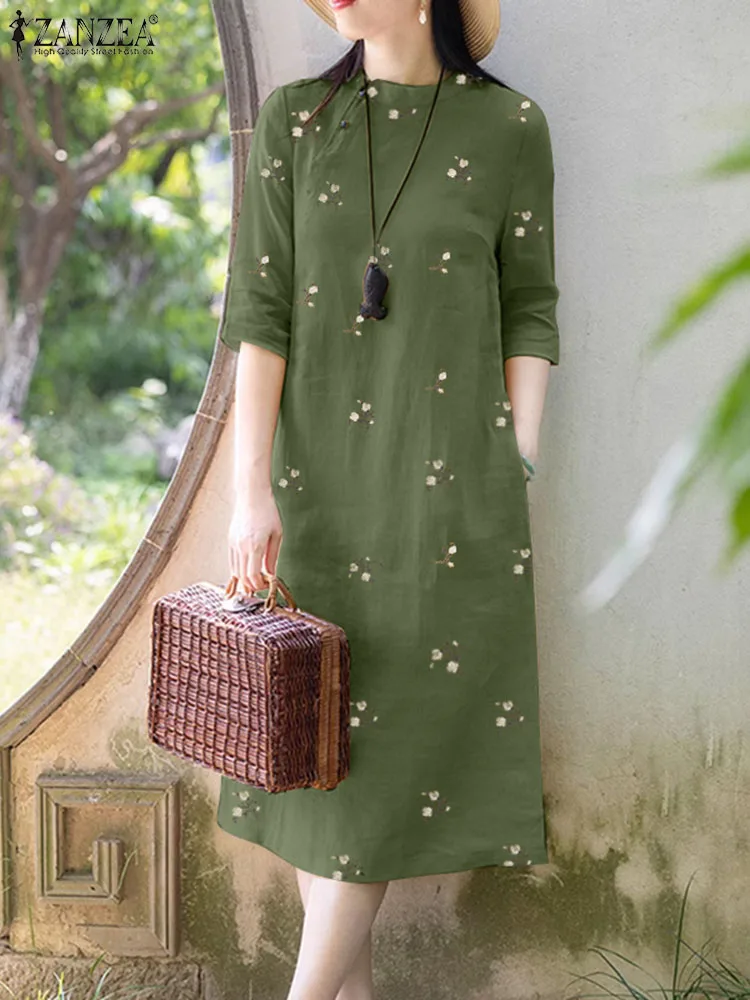 Vintage Floral Dresses ZANZEA Fashion Embroidery Sundress Women Summer Dress Femme Half Sleeve O Neck Robe Casual Work Vestidos
Vintage Floral Dresses ZANZEA Fashion Embroidery Sundress Women Summer Dress Femme Half Sleeve O Neck Robe Casual Work Vestidos
