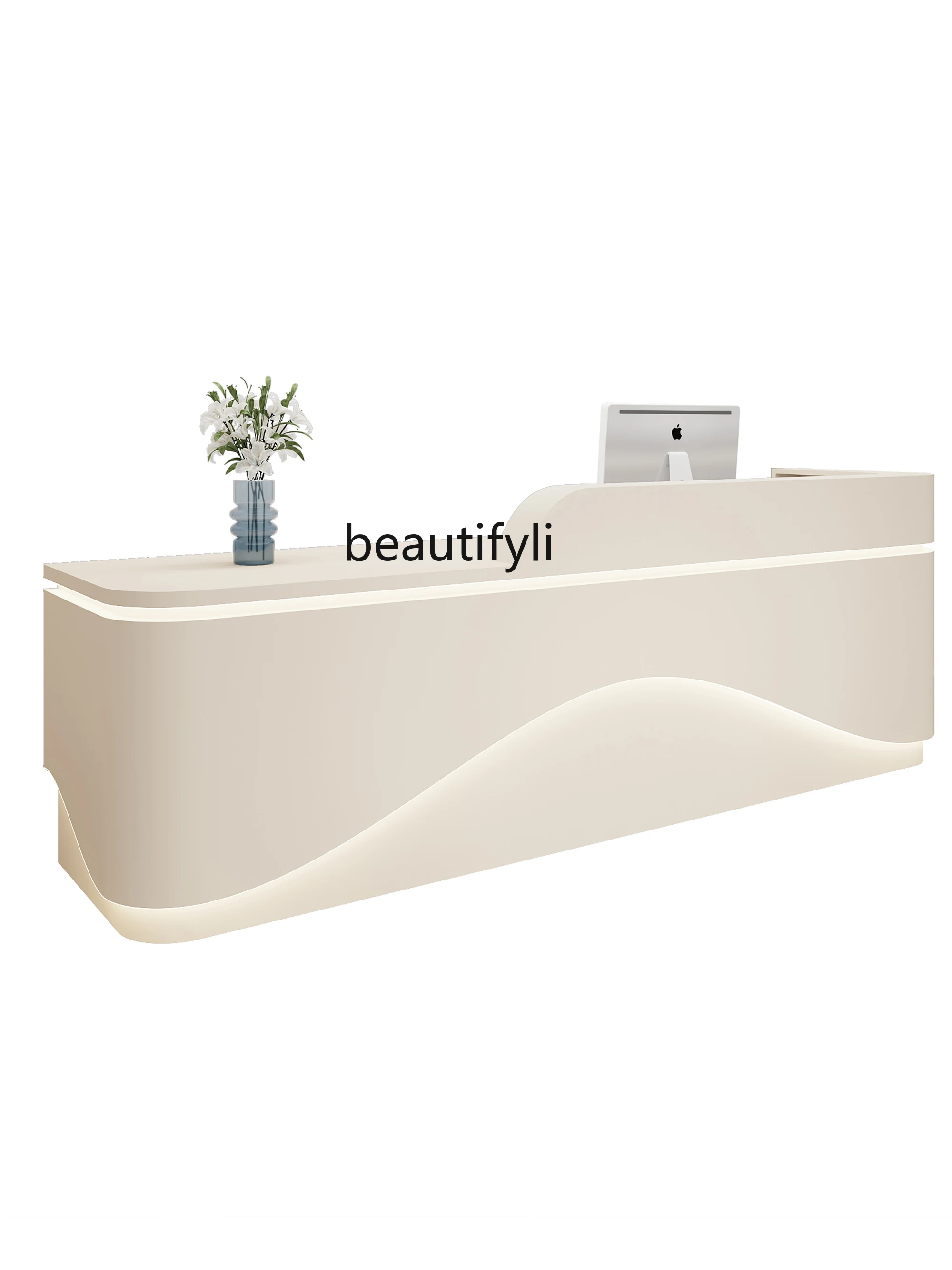 Cashier Cream Style Beauty Salon Bar Counter Hotel Bar Counter Company Reception Table
Cashier Cream Style Beauty Salon Bar Counter Hotel Bar Counter Company Reception Table